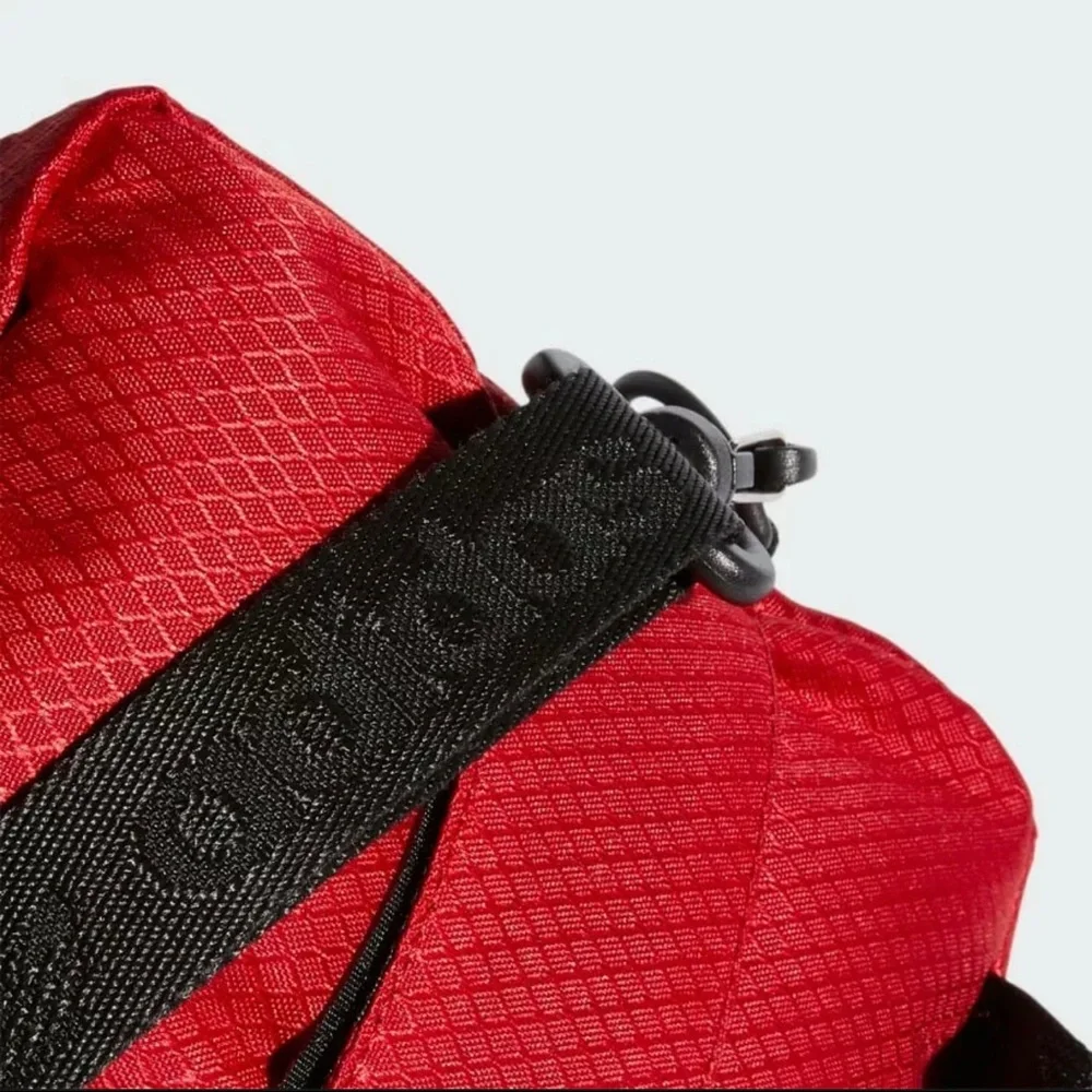 New Adidas Unisex Adult UTILITY FESTIVAL CROSSBODY BLACK RED BAG 5